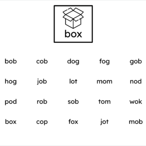 Orton-Gillingham Printable Phonics Lesson: CVC short /o/ Words